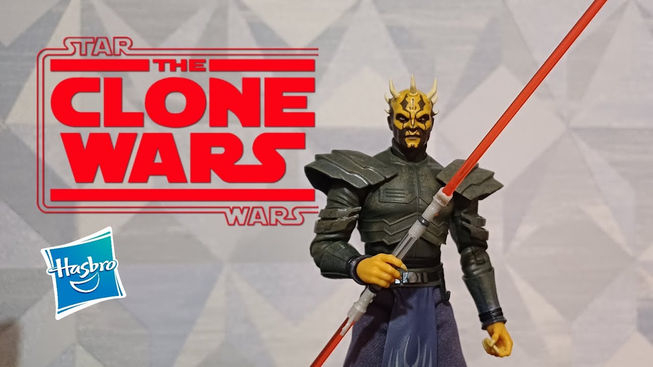 Boneco star wars black series savage opress da série clone wars 