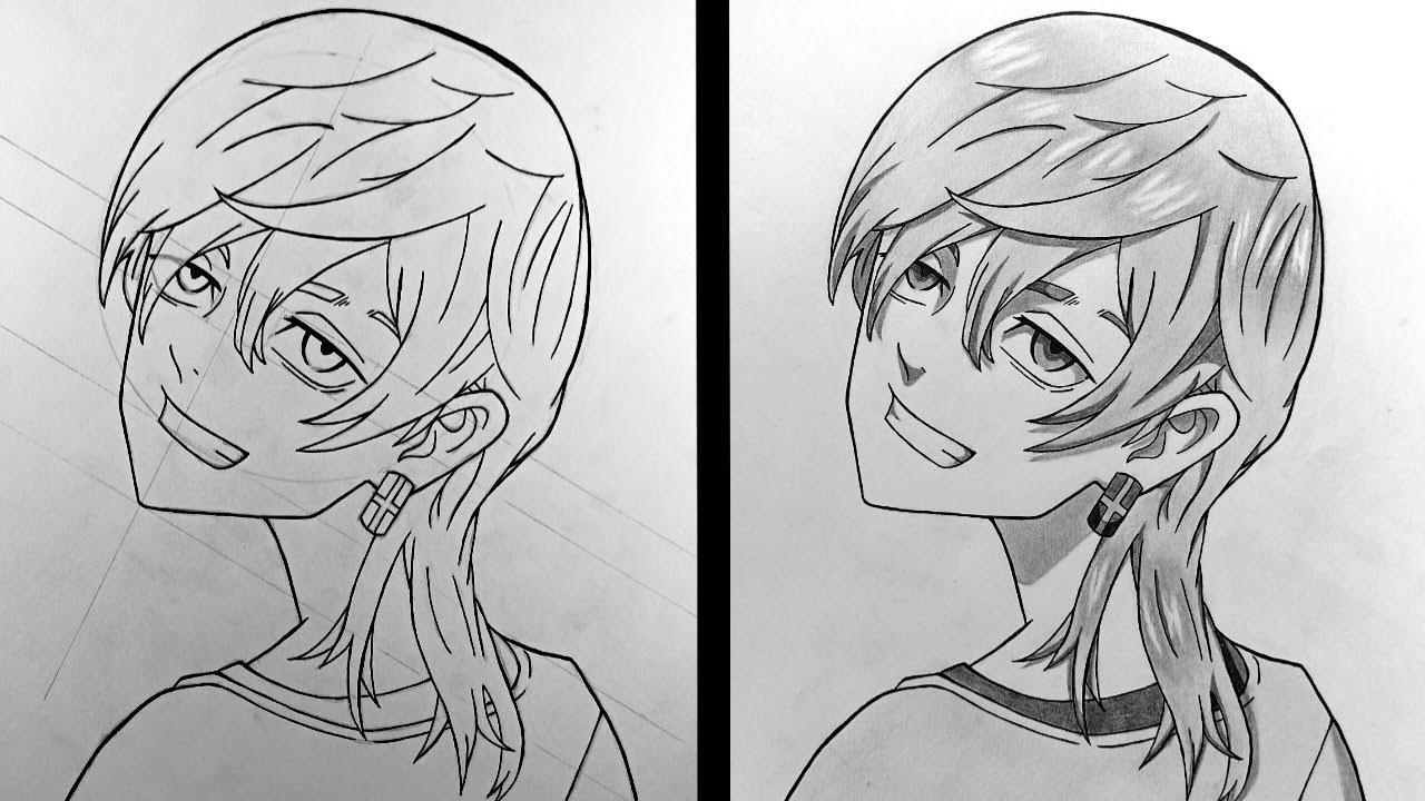 Cara Menggambar TAKASHI MITSUYA Dewasa - Tokyo Revengers | Step by Step
