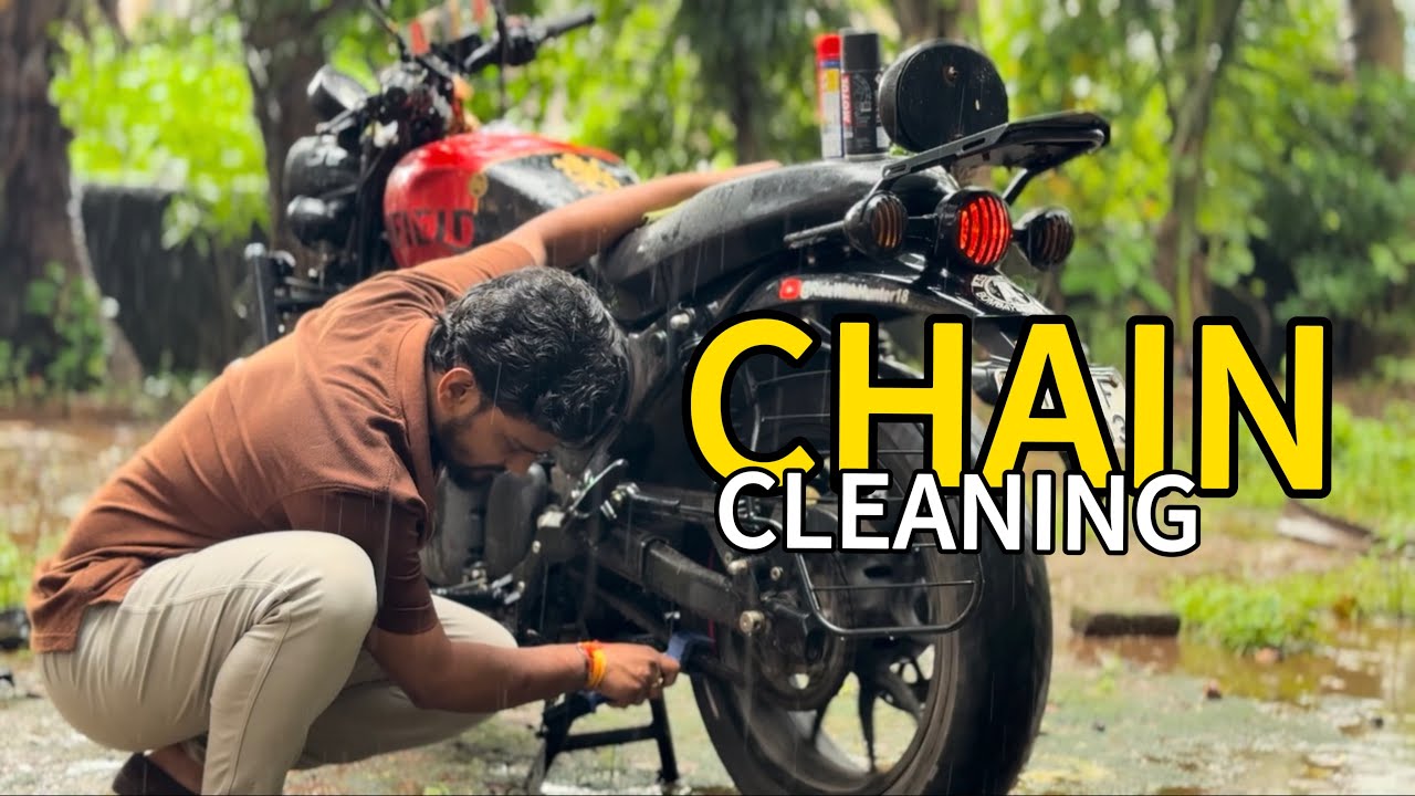 HUNTER 350 REBEL RED CHAIN CLEANING 
