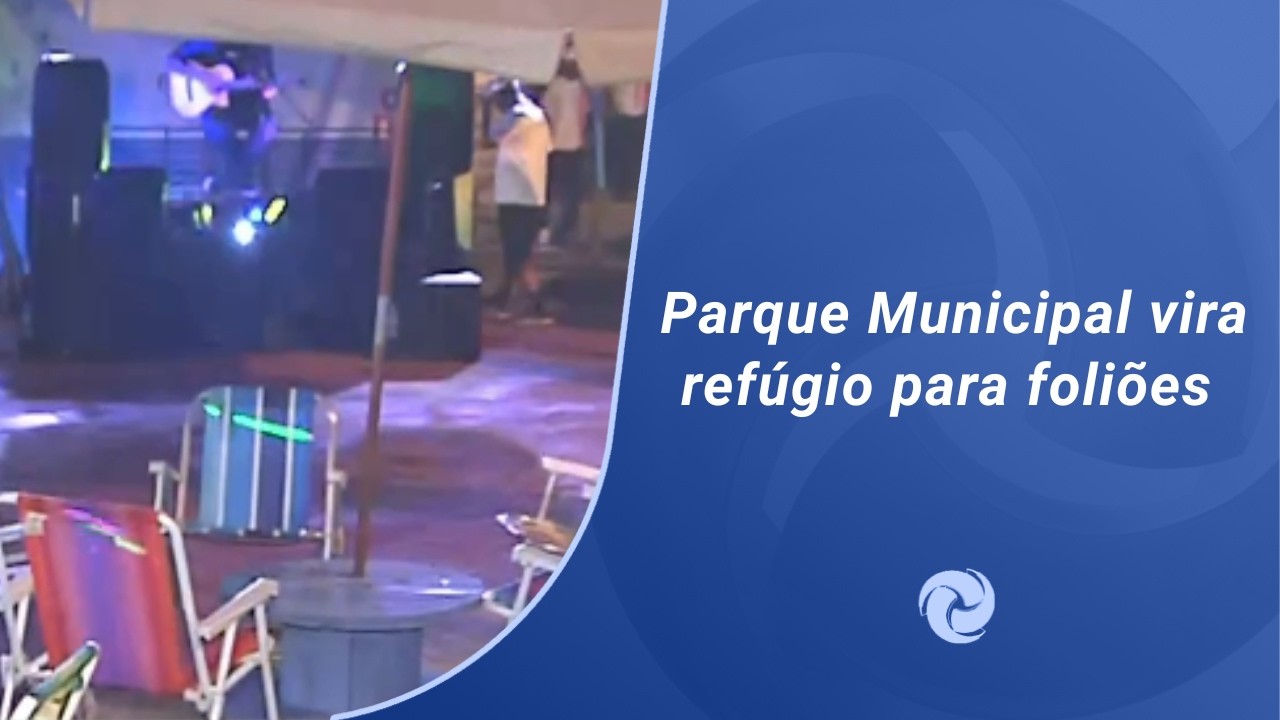 Parque Municipal vira refúgio para foliões