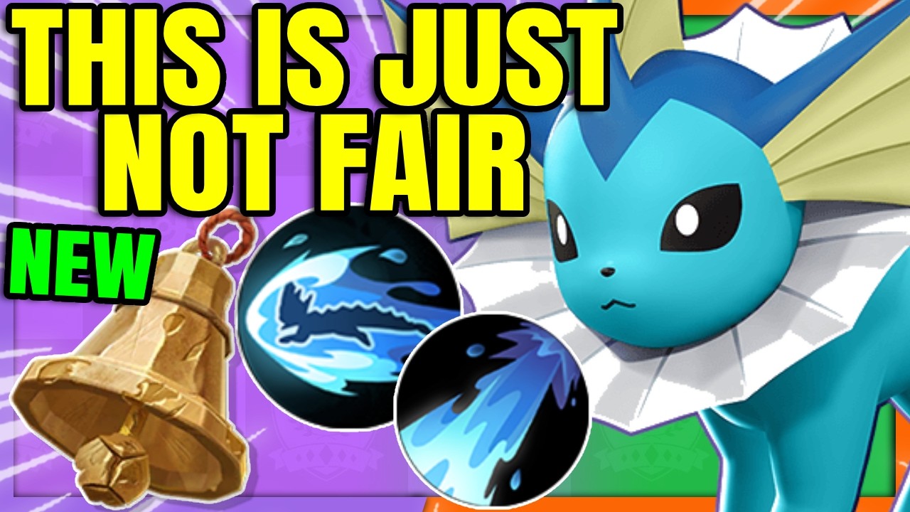 Now even FLIP TURN VAPOREON has insane HEALING with VANGUARD BELL | Pokemon Unite