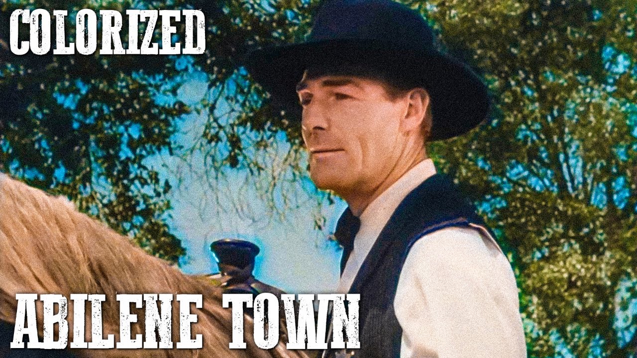 Abilene Town | COLORIZED | Randolph Scott | Action | Western Movie