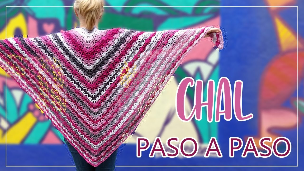 ➤ Chal tejido a crochet | Paso a paso