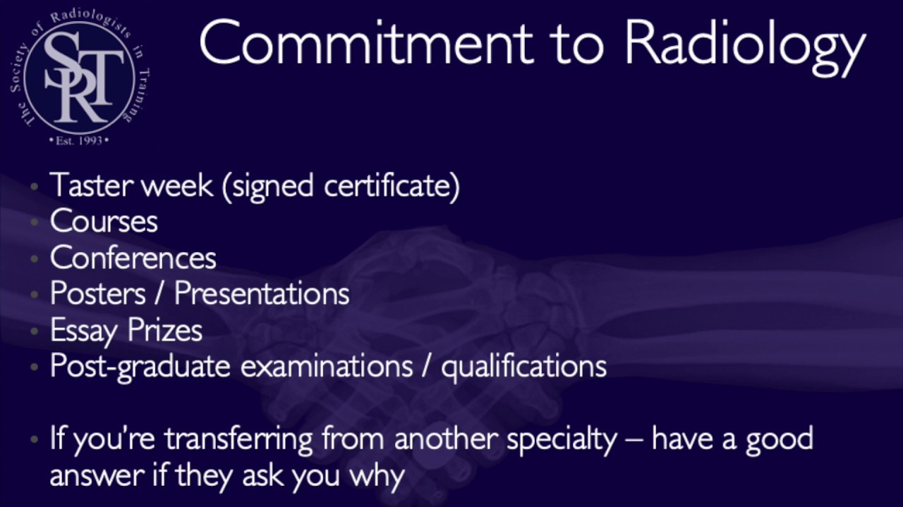 How to get into Radiology