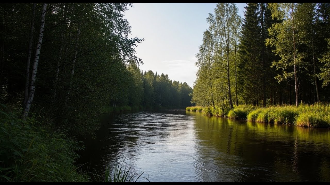 Peaceful River Sound Ambience 🌊 Gentle Flowing Water for Deep Sleep and Relaxation #750