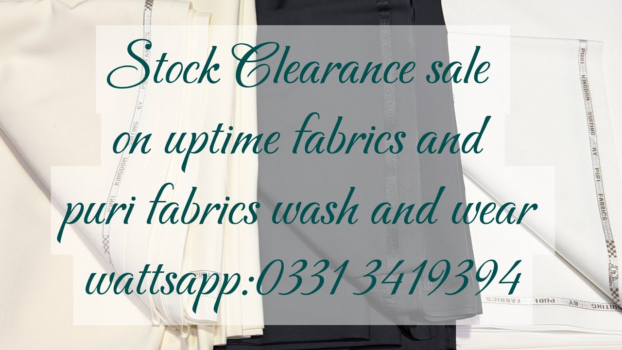 Stock Clearance sale on circus by uptime.Charcoal suiting and kingdom by puri.Wattsapp:0331 3419394
