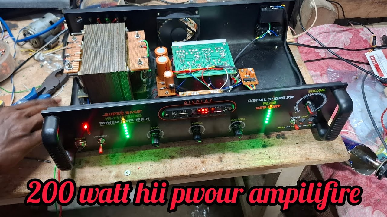 200 watt hii pwour  amplifier  বানানোর জন্য  যোগাযোগ করুন  ফোন  নম্বর  9339857418