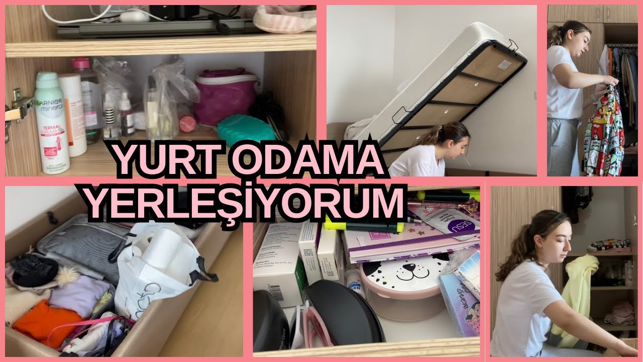 KYK YURT ODAMA YERLEŞİYORUM #üniversite #yks #kykyurt