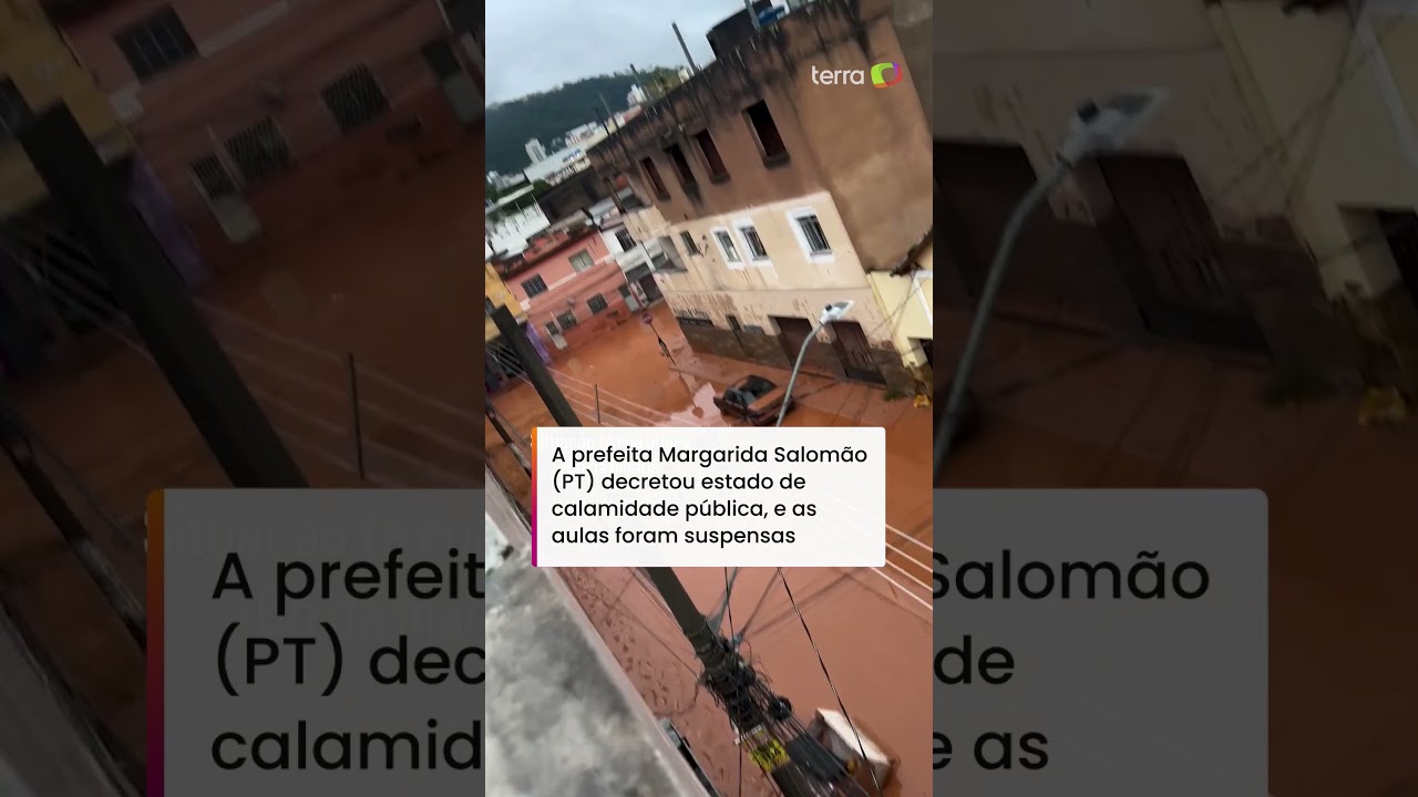 V&iacute;deos mostram situa&ccedil;&atilde;o em Juiz de Fora (MG) ap&oacute;s chuvas torrenciais #shorts