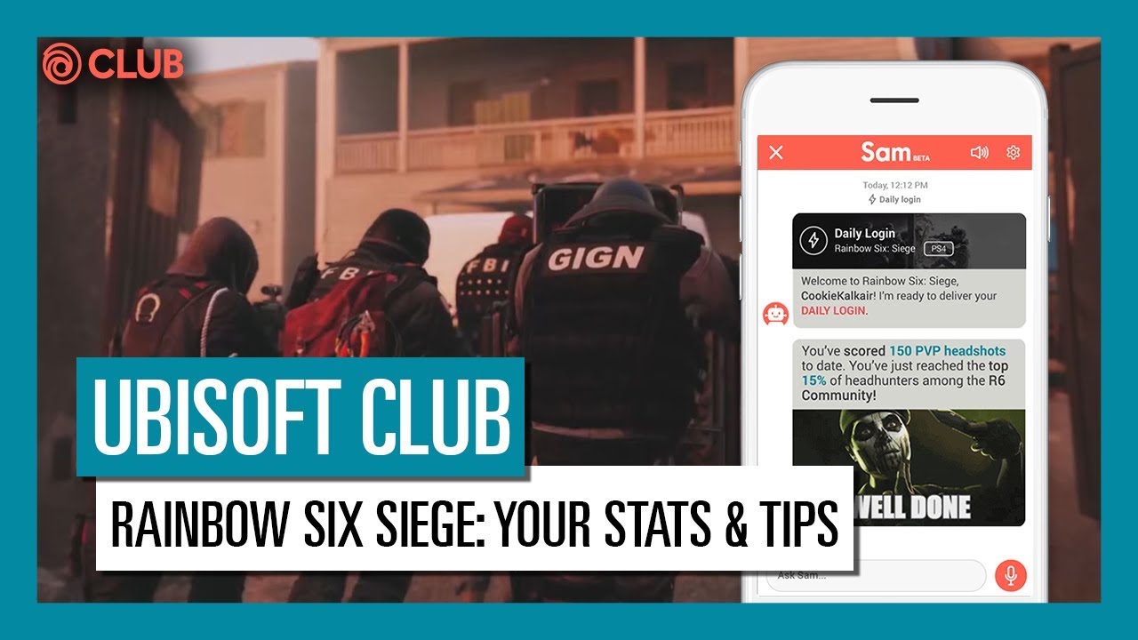 UBISOFT CLUB DAILY LOGIN: Compare your in-game stats with the community in RAINBOW SIX SIEGE