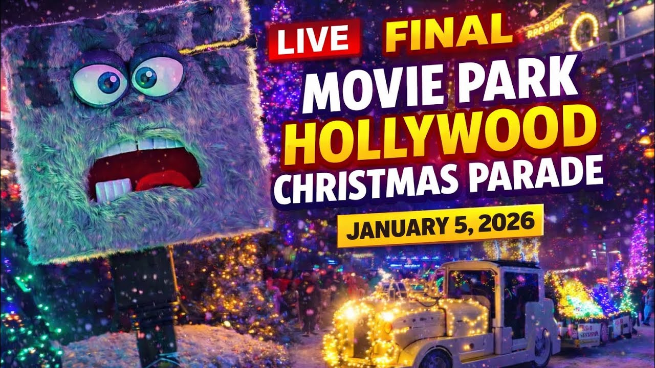 LIVE - Movie Park Hollywood Christmas Parade (05.01.2026) Movie Park Germany 2026 - Weihnachtsparade