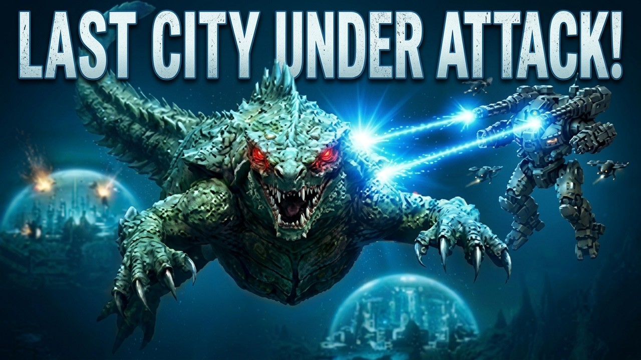 HUMANITY'S LAST CITY - Mechs Clash With Giant Sea Titans!