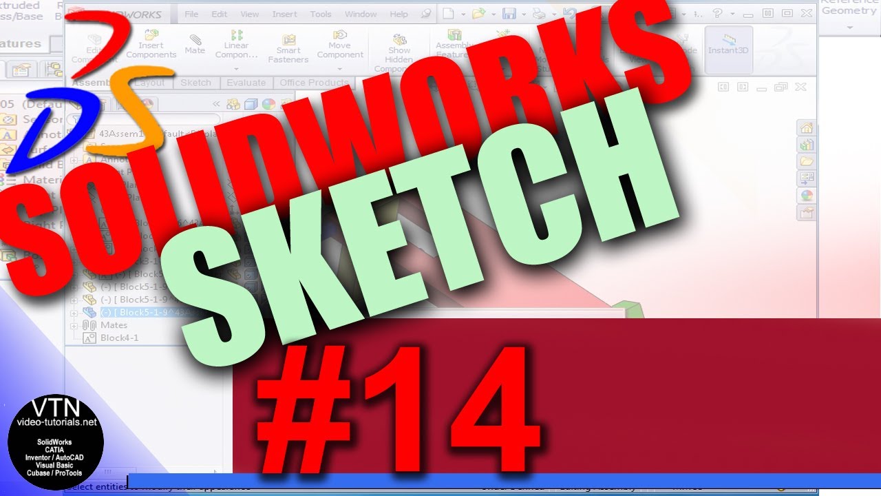 14 SOLIDWORKS tutorial sketch Dynamic Mirror
