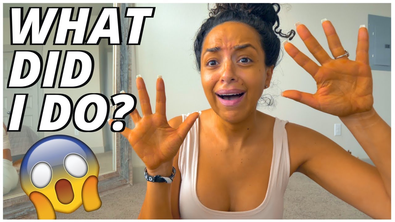 i gave myself a fake tan for the first time & this happened... || Quarantine Chronicles Ep. 3