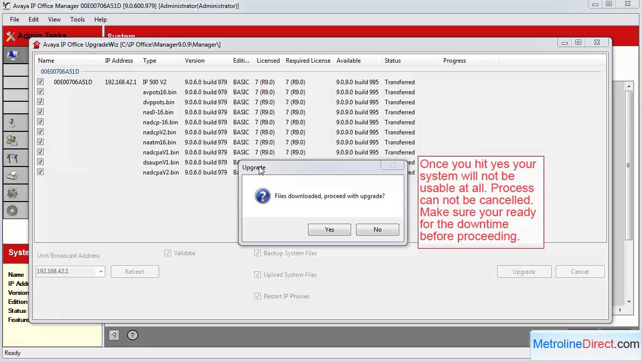 Avaya IP Office How to Upgrade IP500 V2 Control Unit
