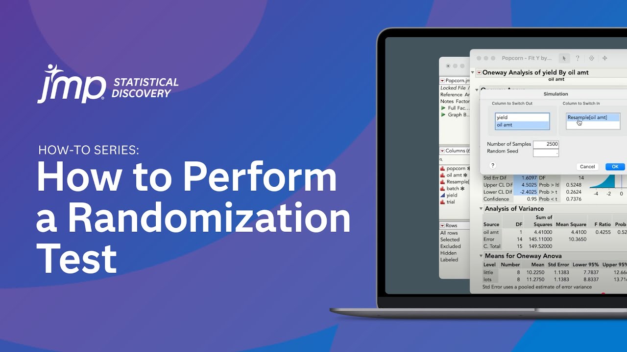 How to Perform a Randomization Test in JMP