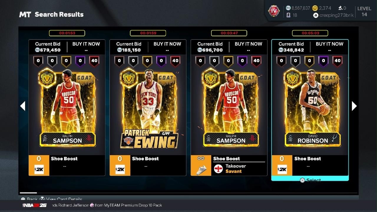 Best GOAT snipe filters to use if you can't afford enabled in NBA2K26!!
