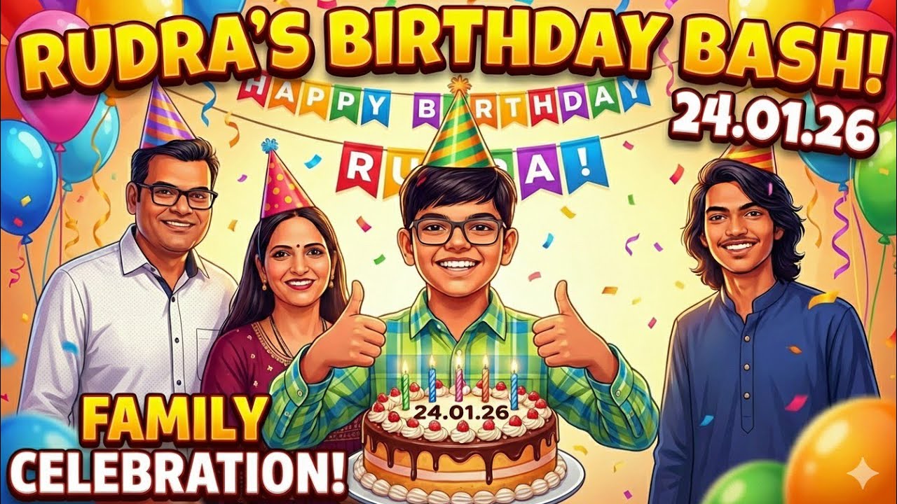 Rudra's Birthday Celebration on 24.01.26.