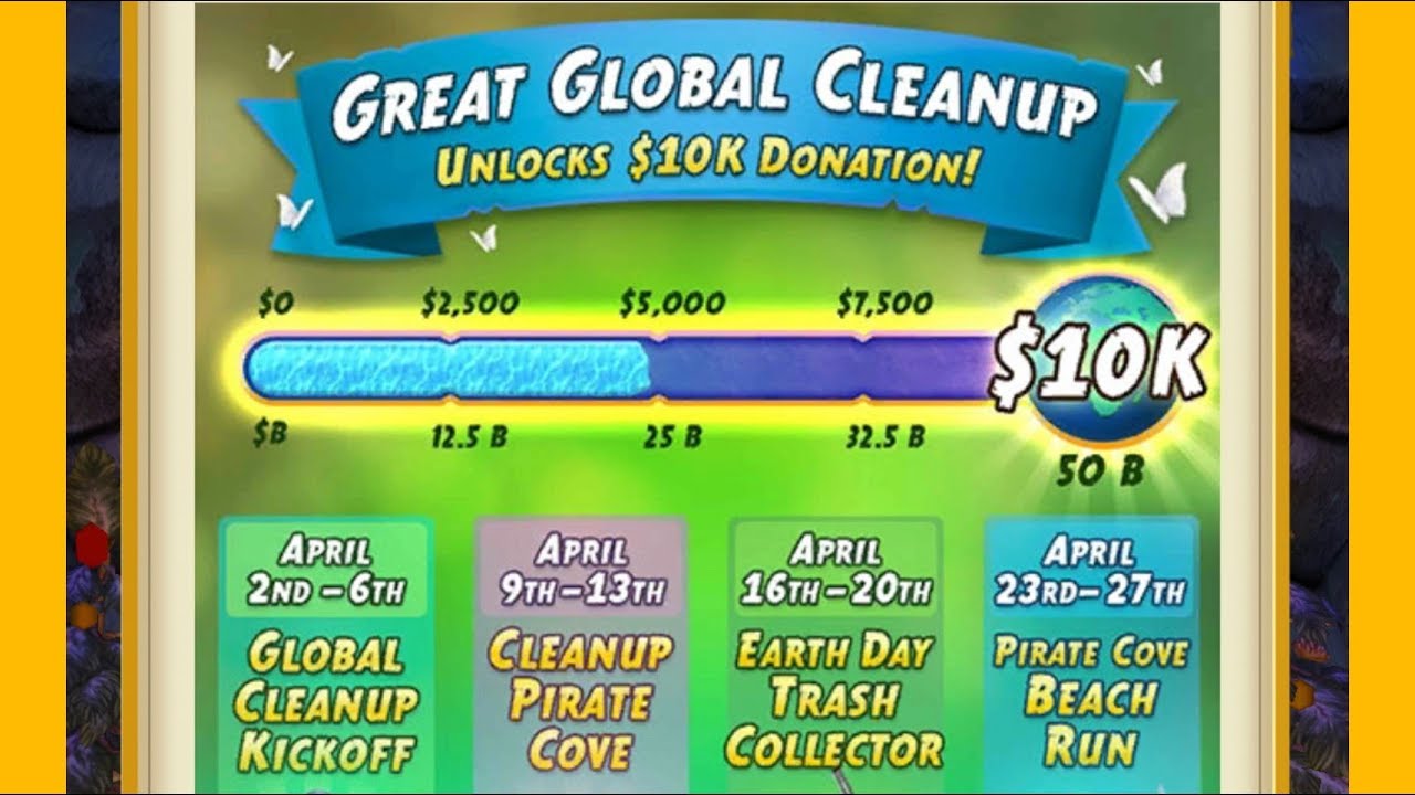 Temple Run 2 Global Challenge -1[Global Clean up Kick Off]Vs[Clean Up Pirate Cove].Gameplay FHD.#42