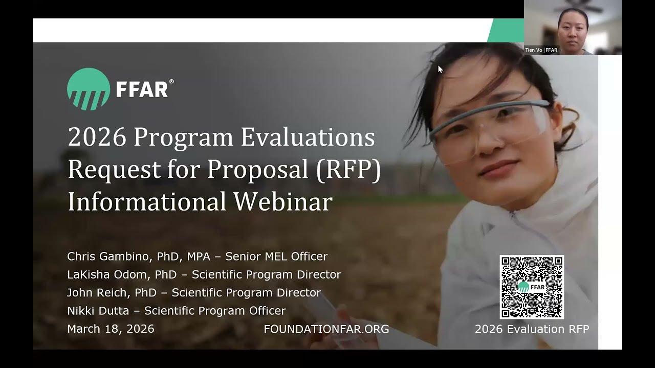 FFAR Program Evaluations Request for Proposal Informational Webinar