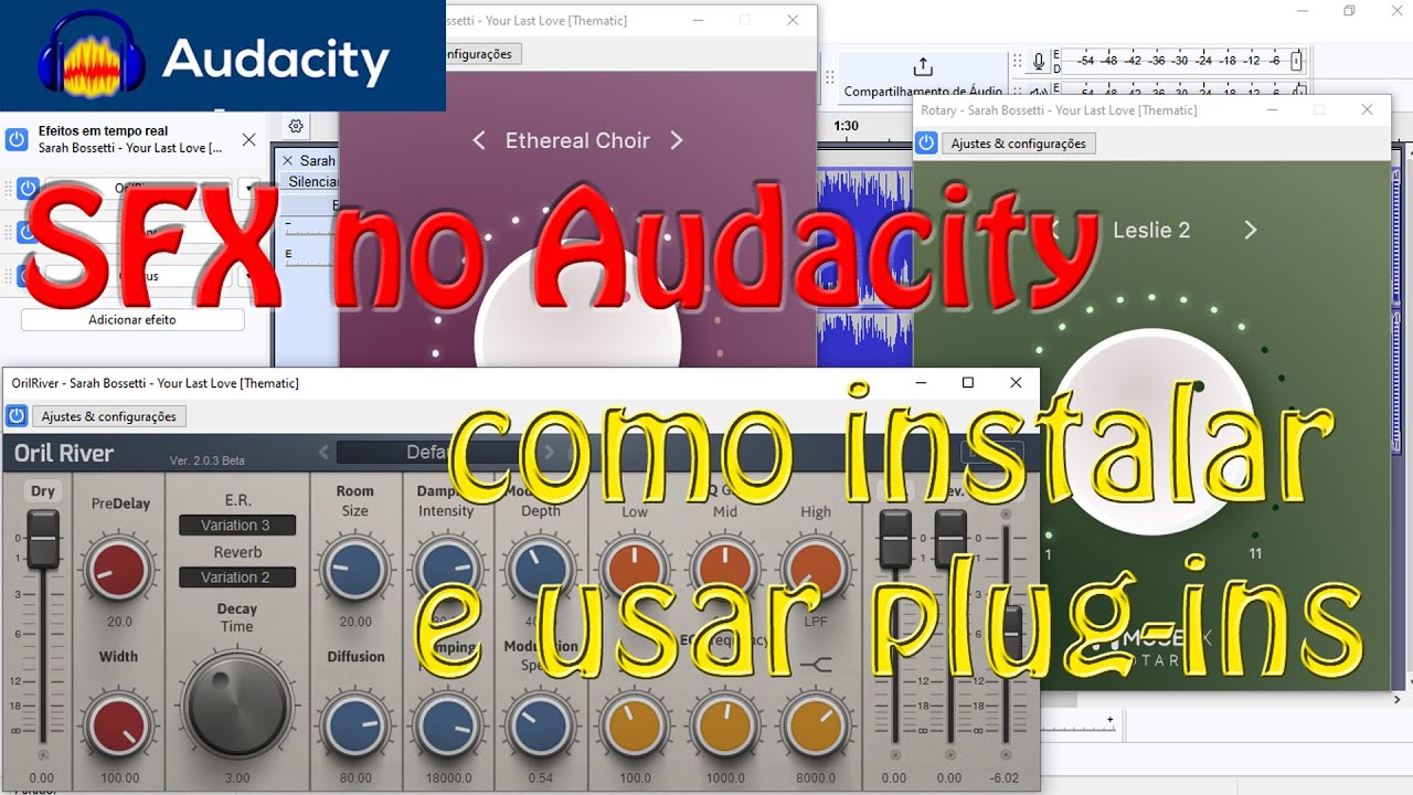 SFX no Audacity como instalar e usar plug-ins