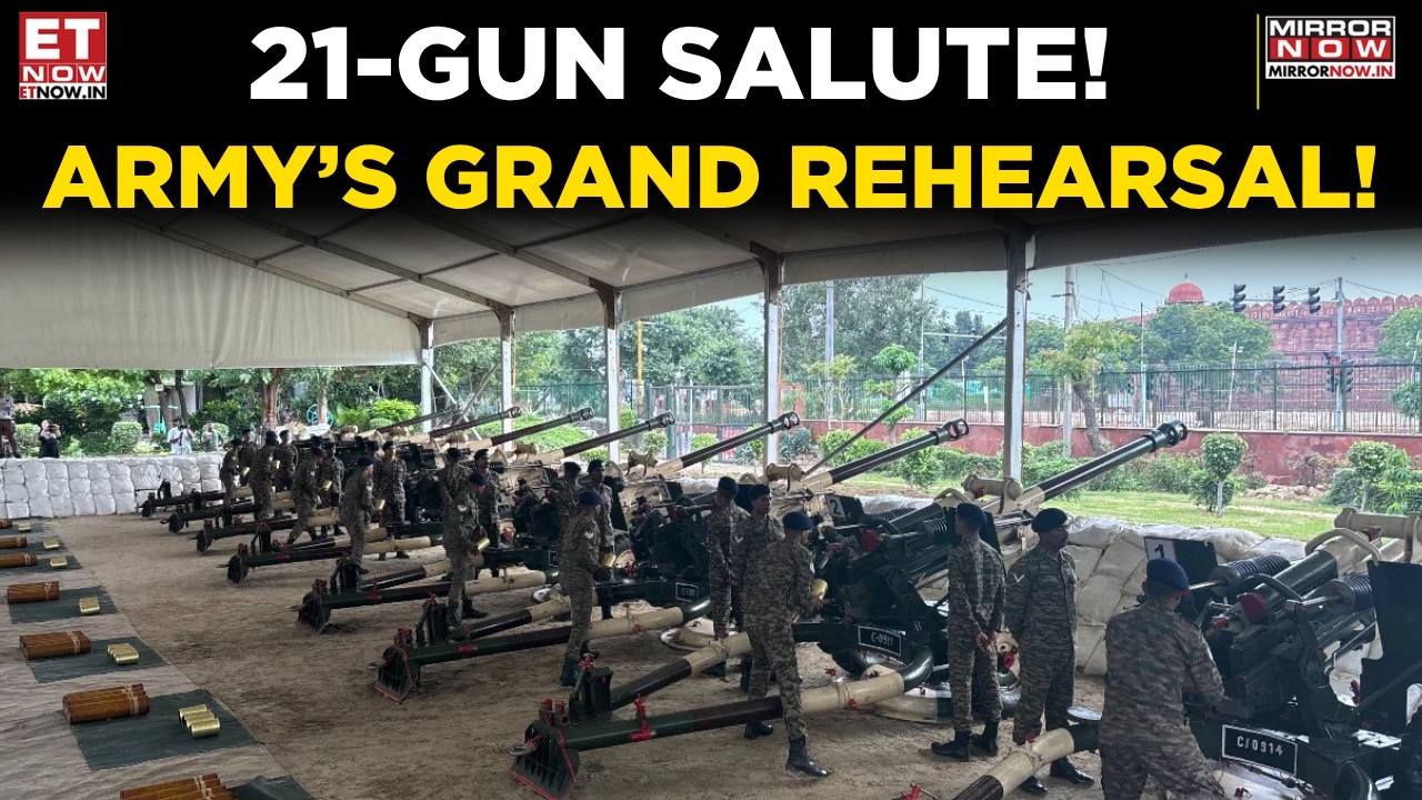 21 GUNS, ONE NATION! Indian Army Rehearses Grand Salute Ahead Of Independence Day 2026 | Breaking