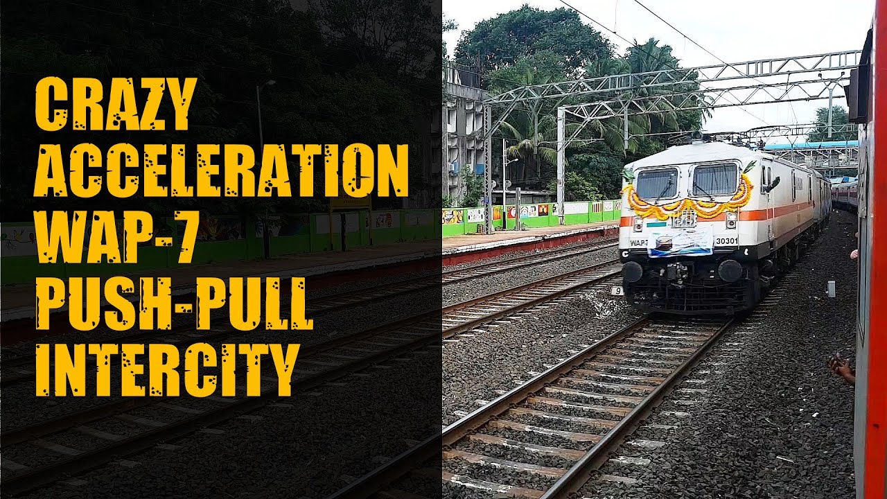 Stunning Back-2-Back Overtake of Intercity Trains as Electric Push-Pull and Diesel