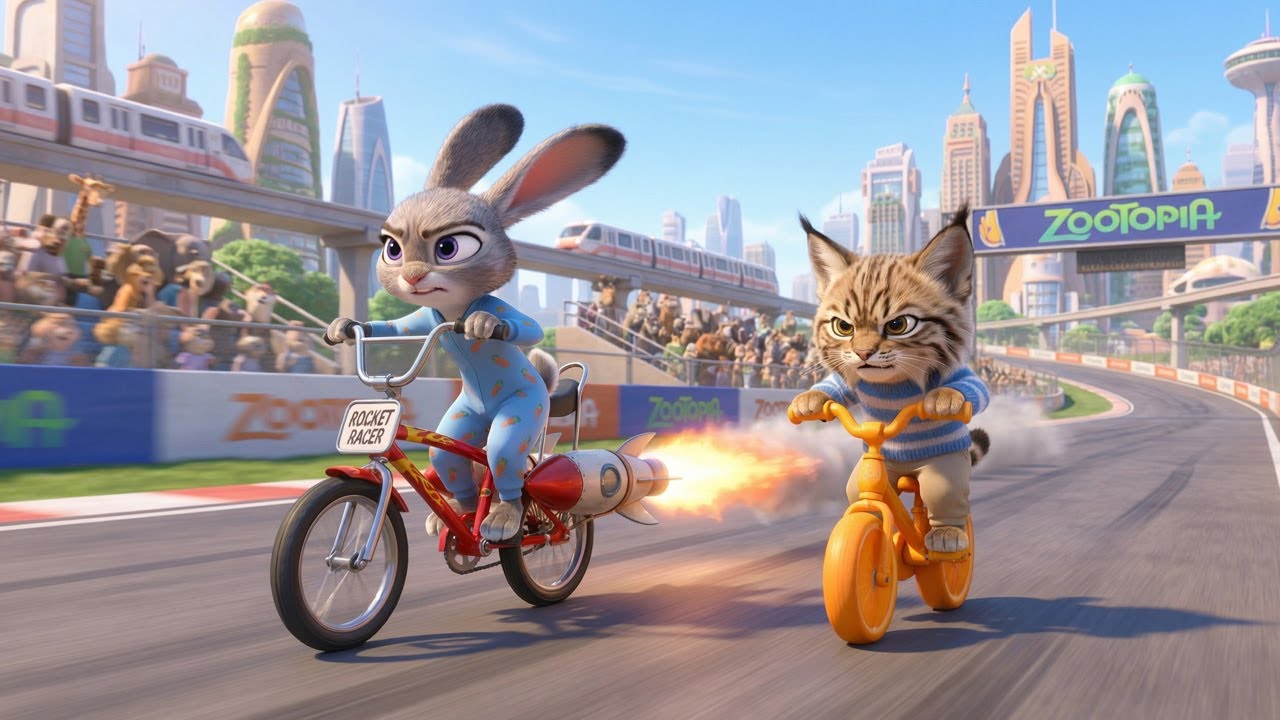 Baby Judy Loses a Cardboard Bike Race Then Returns With a Powerful Rocket Racer 🚴‍♀️📦🔥🚀🏆