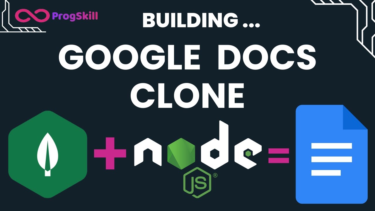 Let's Build Google Docs Clone with HTML5, NodeJs & MongoDB  ( Tailwind CSS, Rich Editor) - Part 1