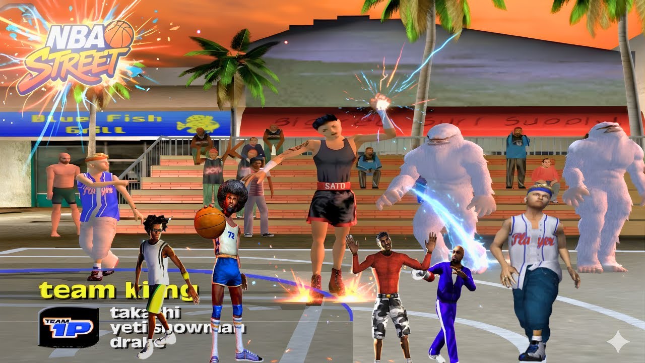 I Found The Most OVERPOWERED Team In NBA Street! Yeti The Snowman Gameplay!