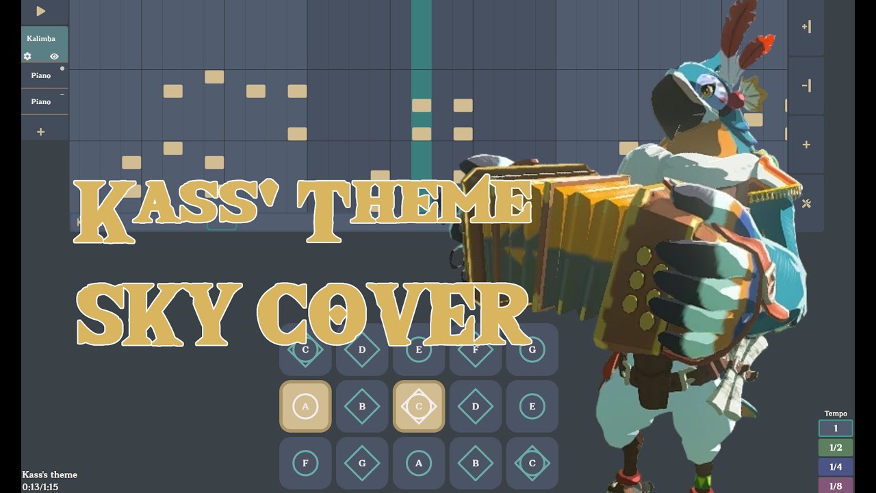 [Sky Sheet][光遇樂譜] [Sky楽譜] Kass' Theme/ The Legend of Zelda: Breath of the Wild