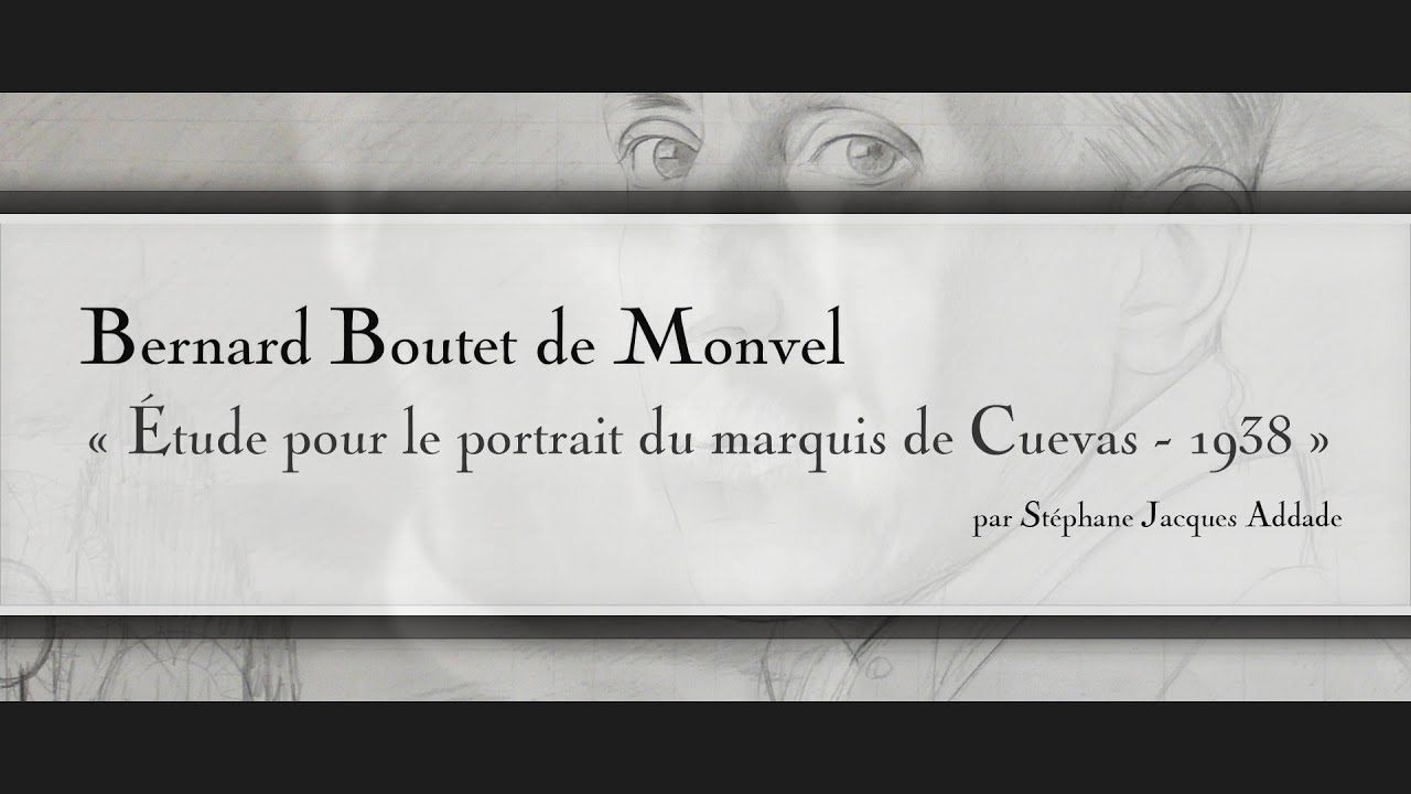 Bernard Boutet de Monvel - Étude pour le portrait du marquis de Cuevas - 1938