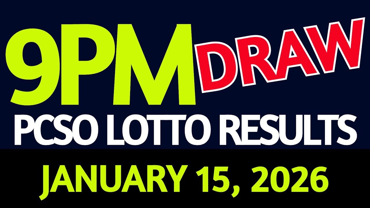 Lotto Result Today 9pm draw January 15, 2026 Thursday PCSO