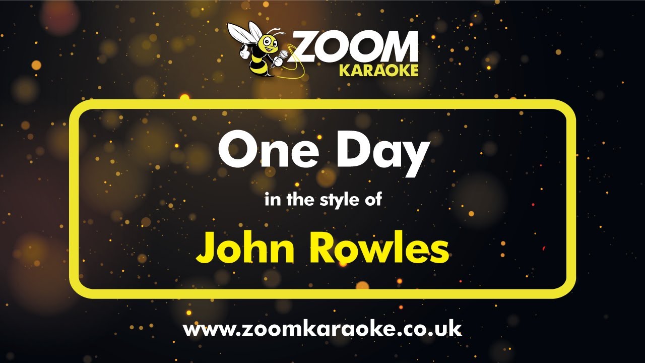 John Rowles - One Day - Karaoke Version from Zoom Karaoke