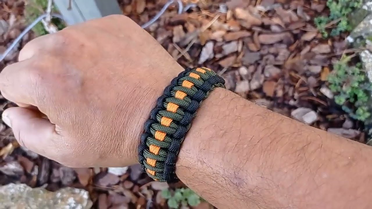 Pulsera paracord cobra doble
