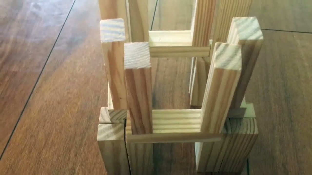 Jenga Eiffel tower