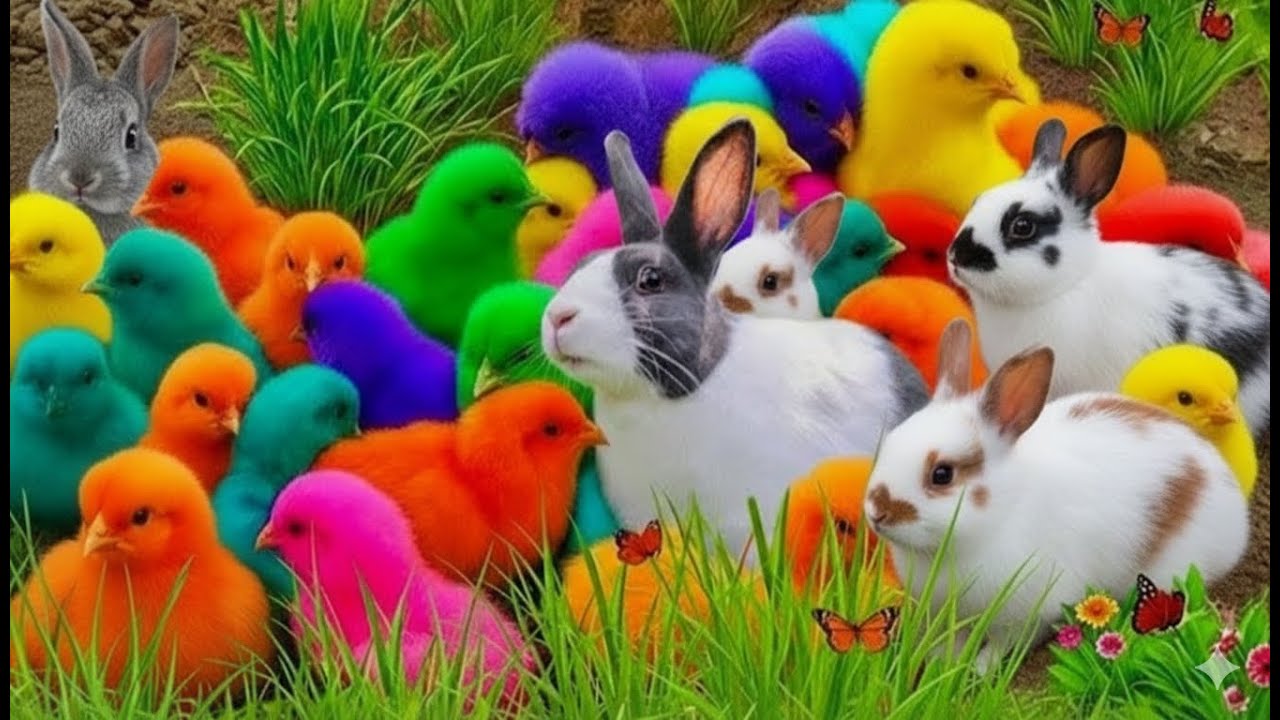 Cute & Colorful Animals | Adorable Rainbow Chicken, Koi Fish & Friends #SF1
