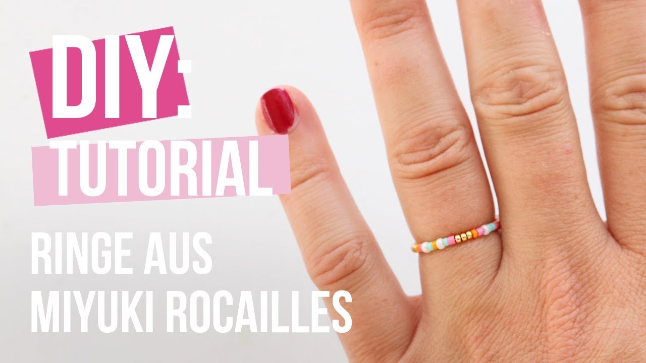 Schmuck machen: Ringe mit Miyuki rocailles ♡ DIY