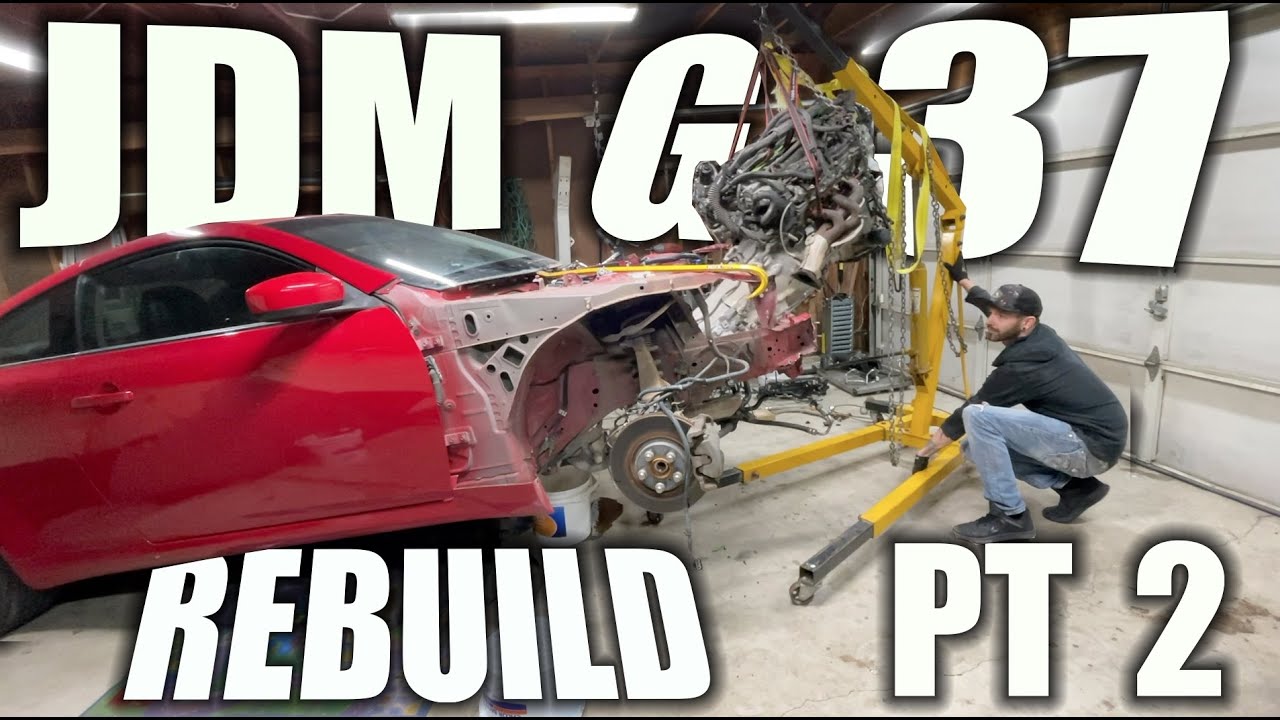 Извлечение двигателя Infiniti G37 — G37 Rebuild — часть 2