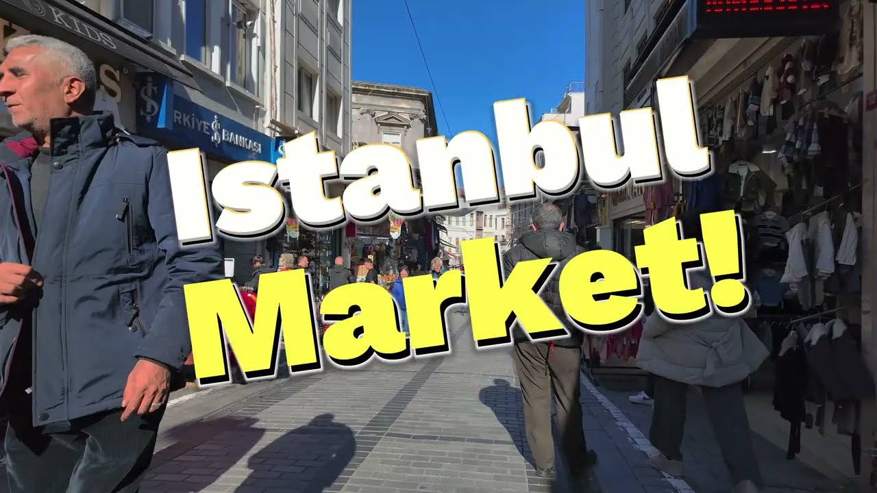 Walking Through an Istanbul Market | Turkey 4K