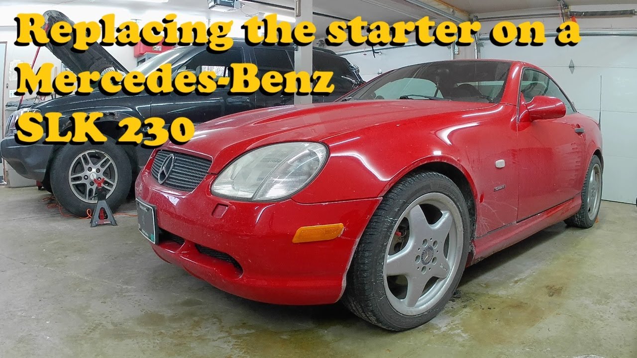 Replacing the starter on a Mercedes SLK 230