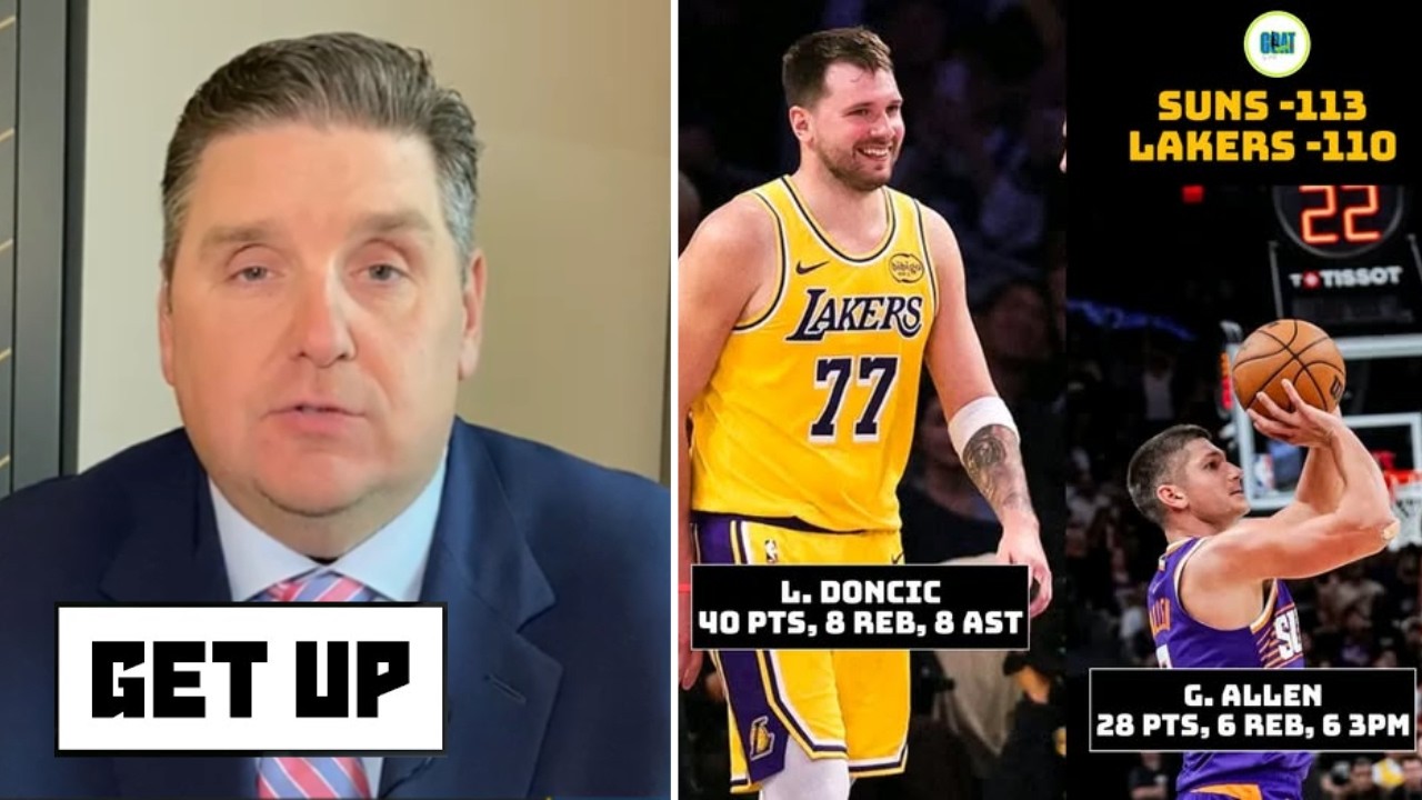 GET UP | Lakers ruin Luka Doncic’s 41-Pts monster! - Windy blasts JJ Redick in 113-110 loss to Suns