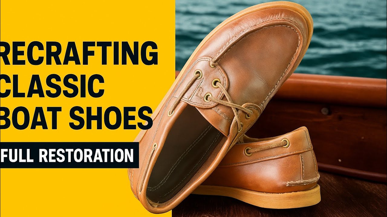 Satisfying Recrafting of Classic Boat Shoes | Full Restoration