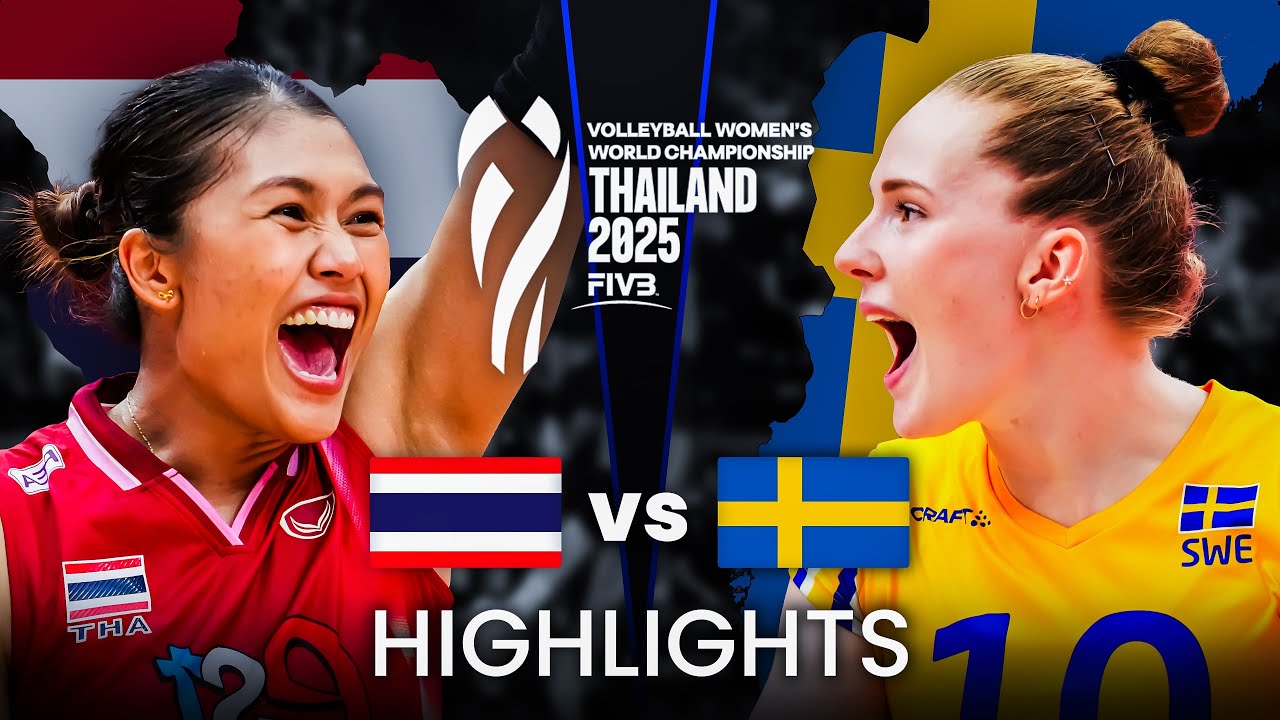 THAILAND 🇹🇭 vs SWEDEN 🇸🇪 | Highlights | Women's Volleyball World Championship 2025