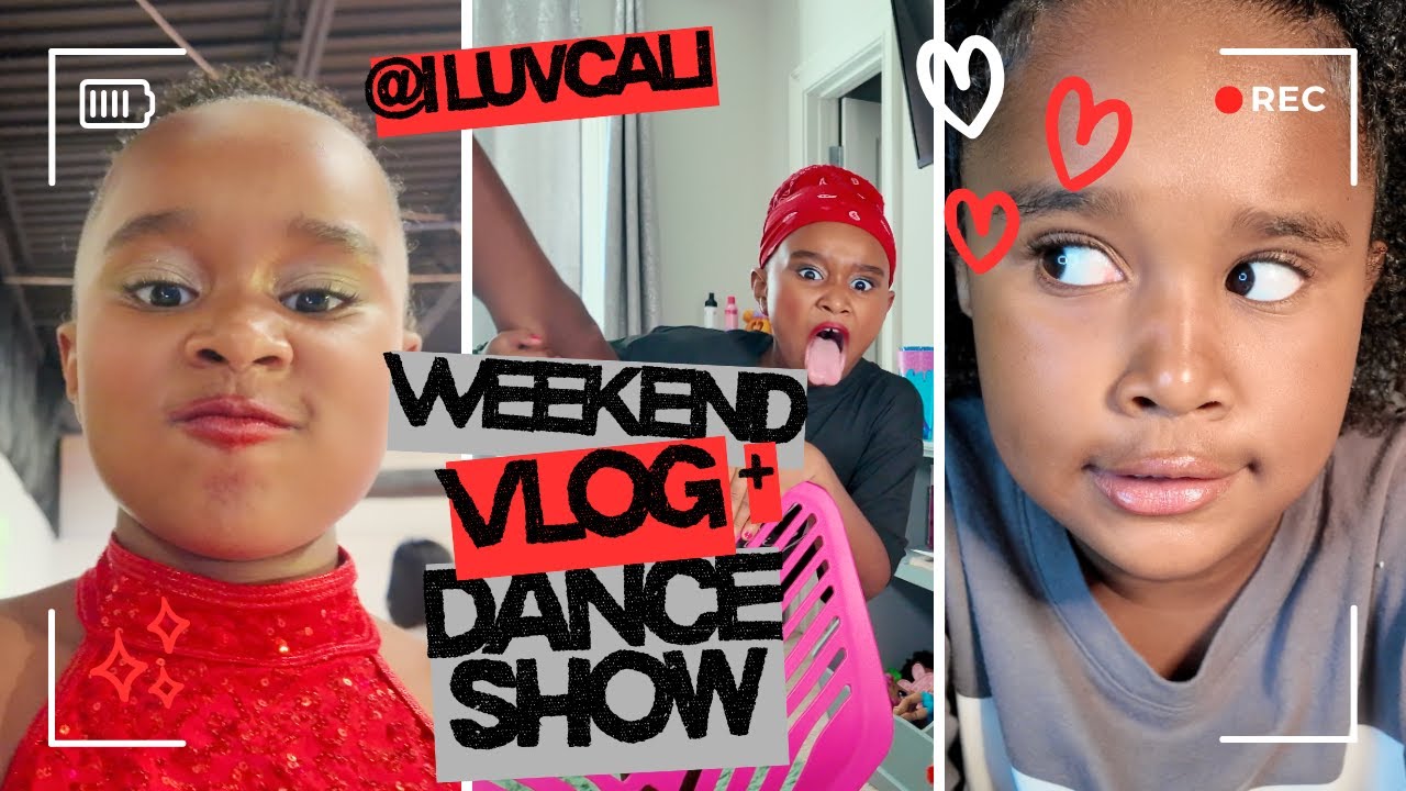 8-Year Old Weekend Dance Show VLOG | @iLuvCali