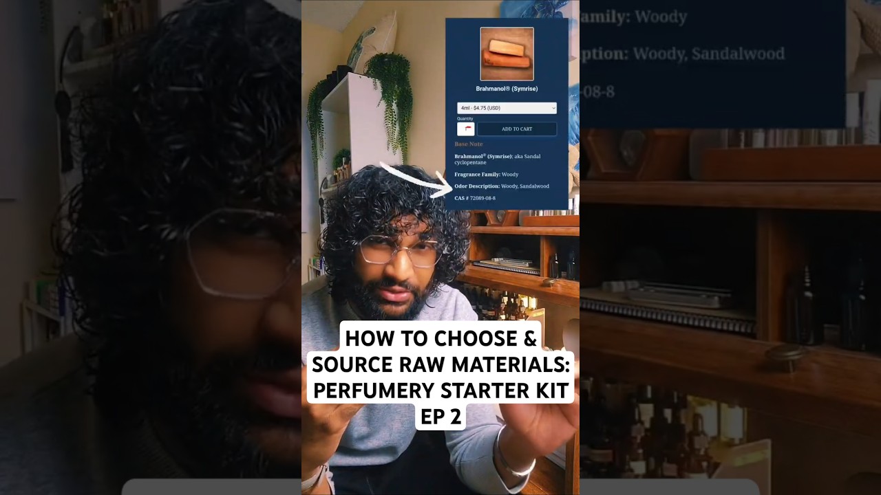 HOW TO CHOOSE AND SOURCE RAW MATERIALS: PERFUMERY STARTER KIT | EP 2 #fragrancetiktok #perfumetok