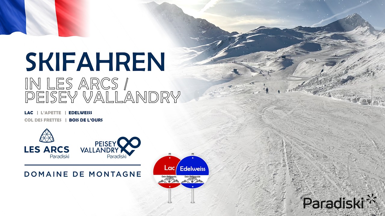 Les Arcs / Peisey Vallandry (Paradiski) - Piste Lac (rot) - Arc 2000