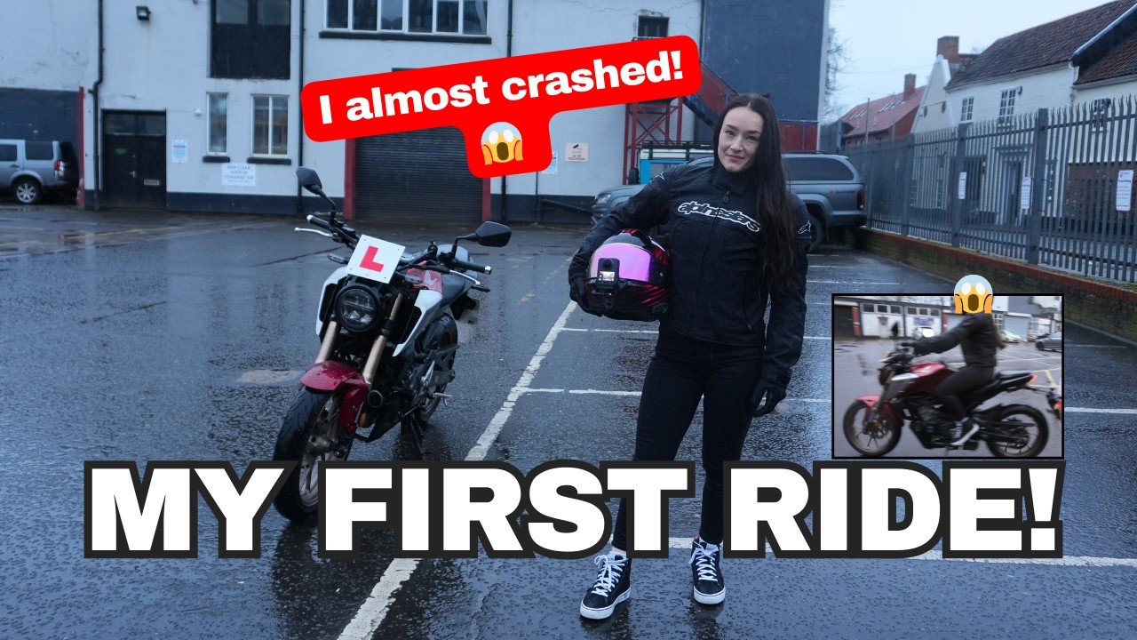 I Almost Crashed My First Time Riding!