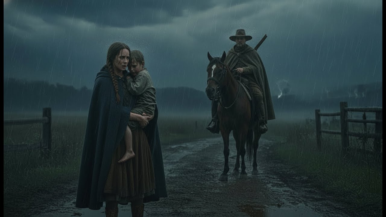 Viúva foi abandonada com o filho na chuva    mas um fazendeiro surgiu em meio à tempestade