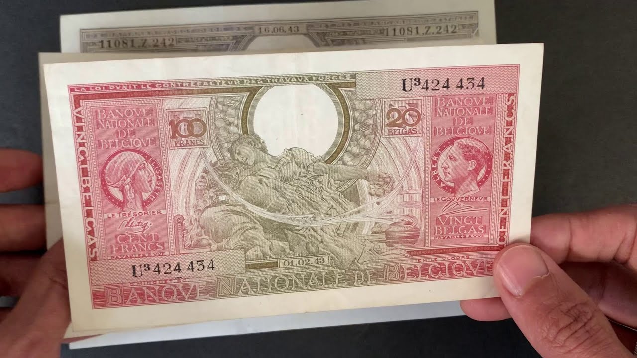 Belgium Banknote (French & Flemish variants)